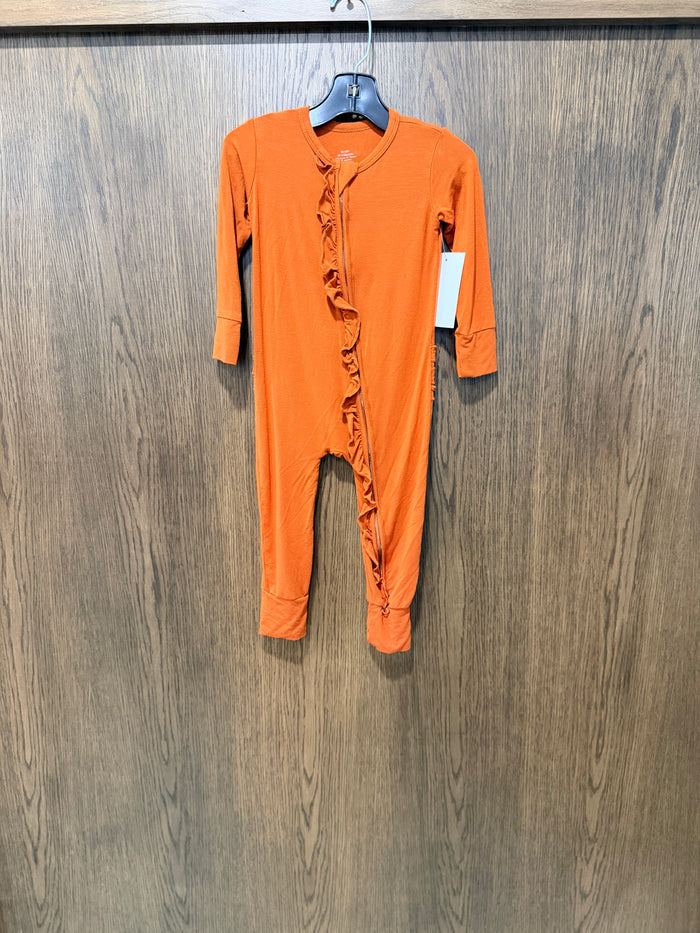 Bamboo Convertible Ruffle Zippy Romper 18-24mos Unbranded