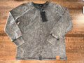 Little Bipsy Long Sleeve Black Acid Wash Elevated Tee T-Shirt Size 12-18 Months NWT