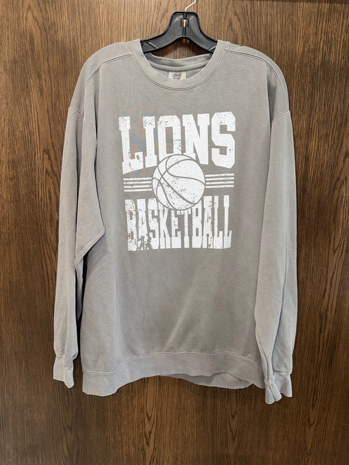 Comfort Colors Loogootee Basketball Crewneck Sweatshirt XL