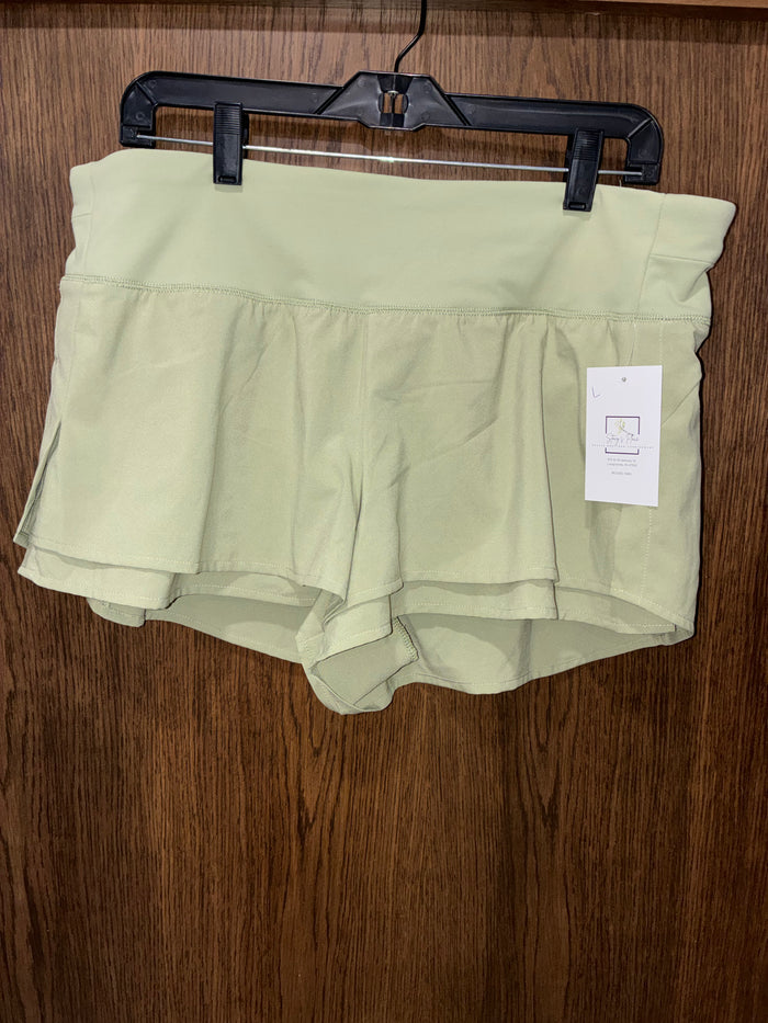 Calia Carrie Underwood Calia Kick It Up Performance Shorts 3" Inseam Moss Green Size Large