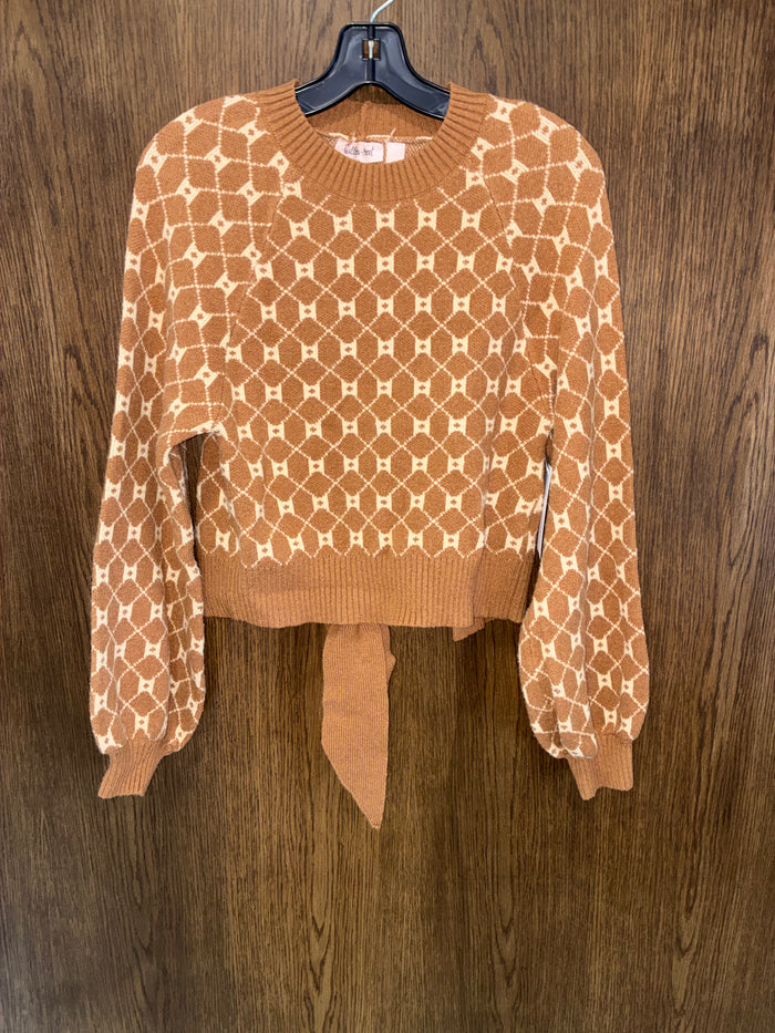 Buckle Willow & Root Open Back Tie Sweater Size Medium