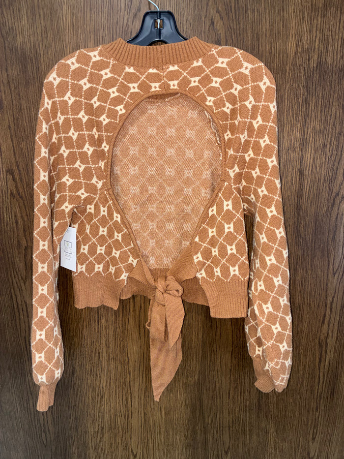 Buckle Willow & Root Open Back Tie Sweater Size Medium