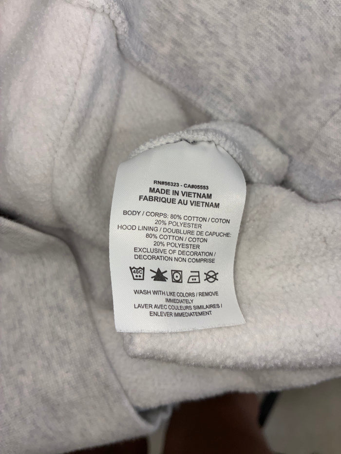 Nike Club Men’s Pullover Fleece Hoodie Size XL Birch Heather/White
