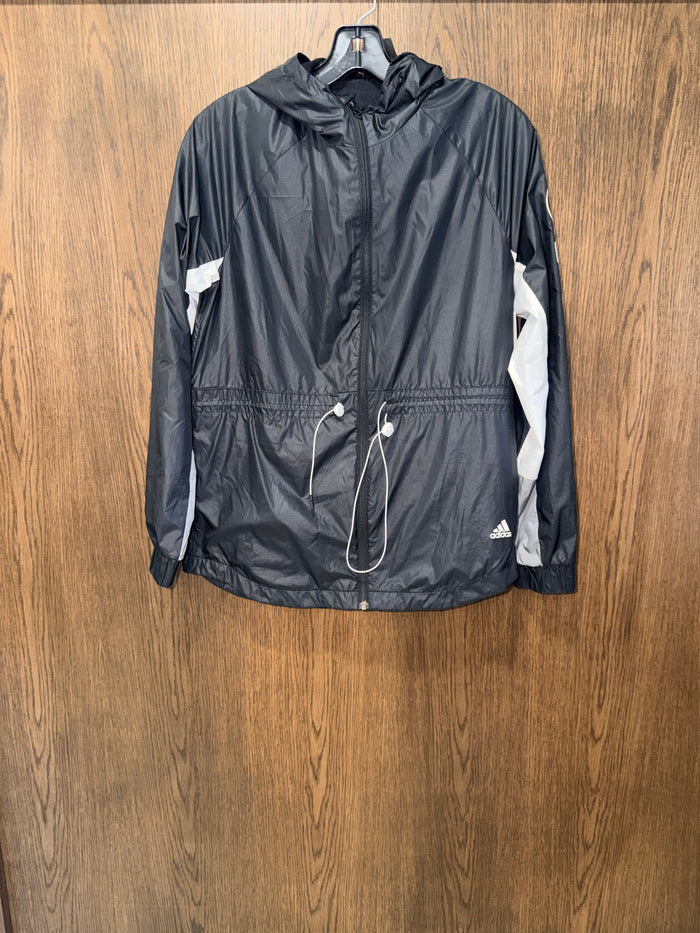 Adidas Women’s Hooded Windbreaker Rain Jacket Size Small