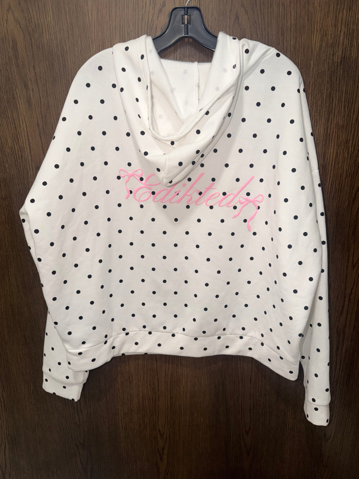 Edikted Chelsie Polka Dot Hoodie Size Small Oversized NWT