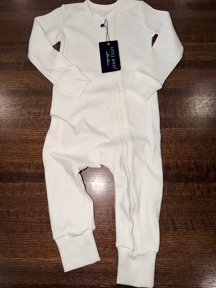 Little Bipsy Ribbed 2 Way Zippy Romper Size 18-24 Months NWT (Runs Big IMO)