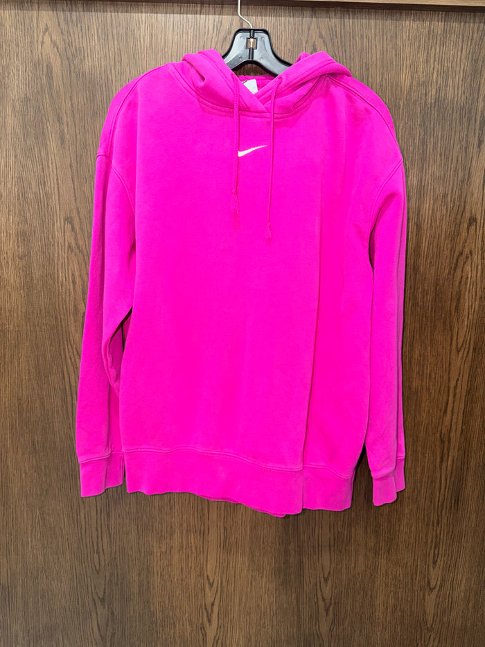 Nike Women's Pink Club Fleece Pullover Hoodie Size Small EUC
