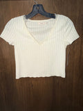 Mi Ami Women’s Ribbed Cropped Top Size XS