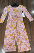 Cheeky Plum Girls Ivy in Retro Blooms Romper Size 4
