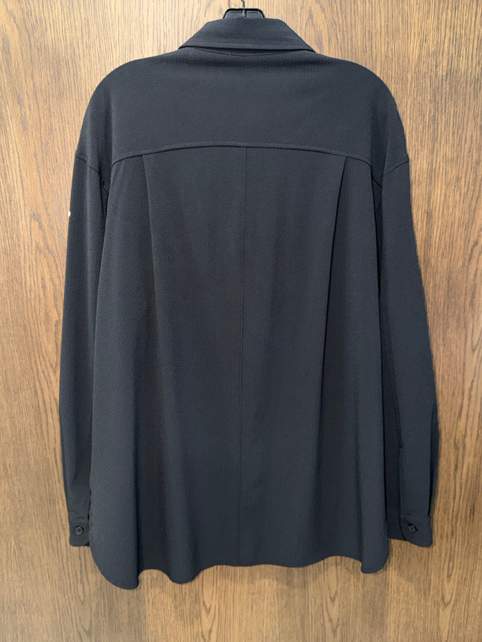 ALO Women’s Black Daylight Button Down Long Sleeve Size Large