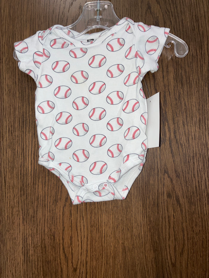 Baseball onesie size 0-3M
