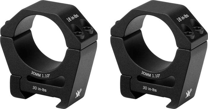 Sport Rifle Scope Rings - High - Matte - 30 mm
