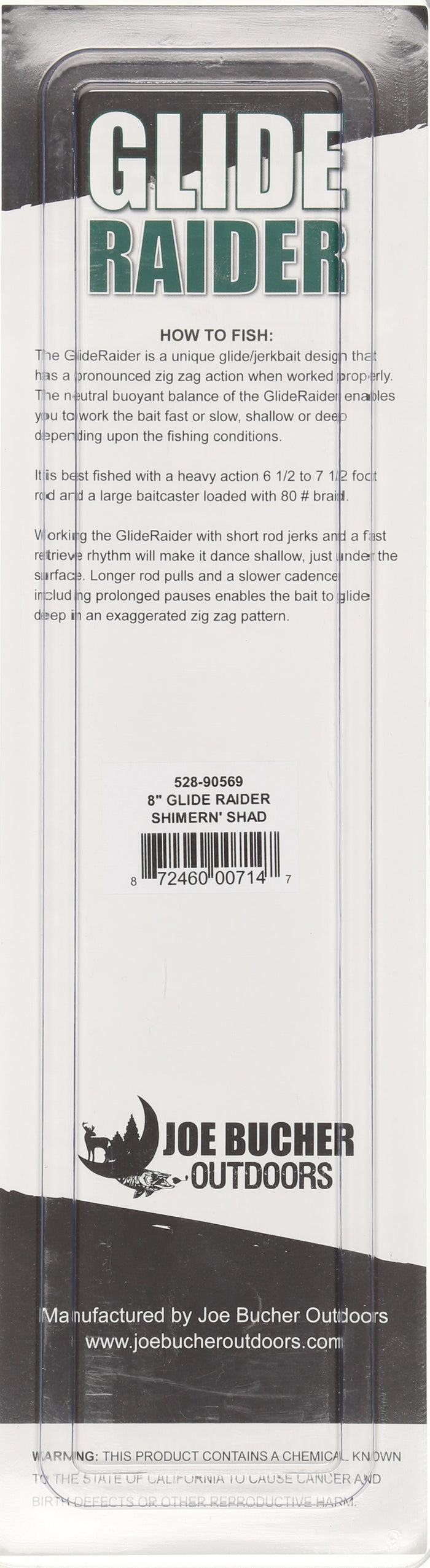 Suspending Glide Raider Jerkbait